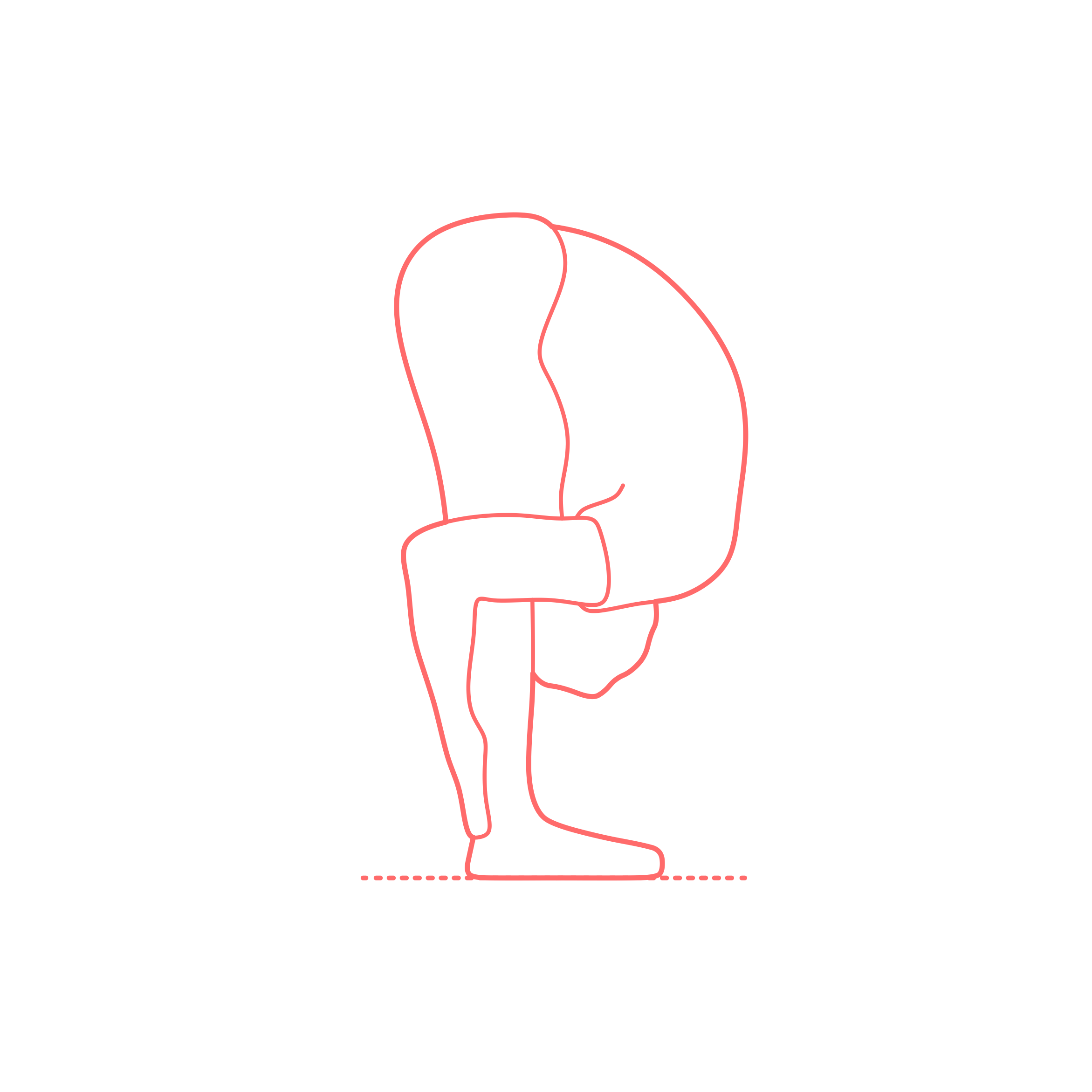 Humans Yoga Poses Standing Forward Bend Pose Tracing Svg Vector Free Vectors
